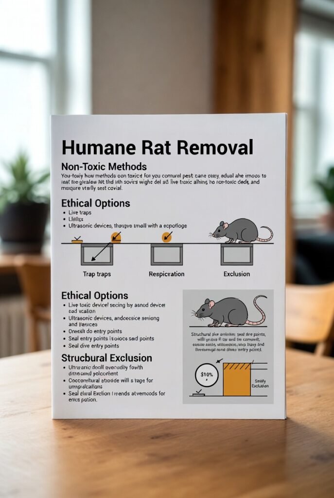 Humane Rat Removal: Non-Toxic Methods, Ethical Options & Structural Exclusion Guide human rat removal